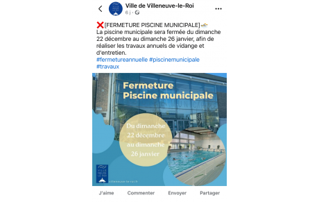 FERMETURE DE LA PISCINE 